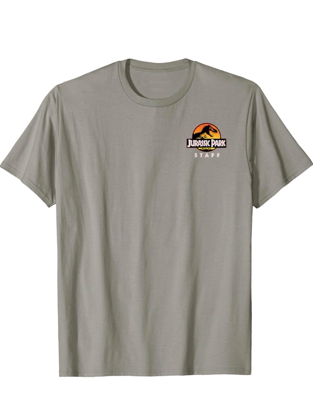 Jurassic Park Ranger T-Shirt Dinosaur Mens Medium Gray